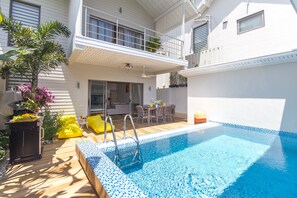 Premium-Villa, 3 Schlafzimmer, Poolblick | Terrasse/Patio