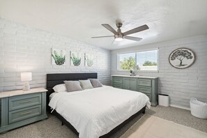 House, 4 Bedrooms | 4 bedrooms, desk, laptop workspace, iron/ironing board - Family-friendly Desert Oasis 5 Bedroom Home by RedAwning (Tucson)