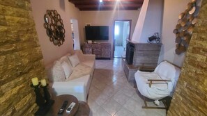 TV connectée, cheminée