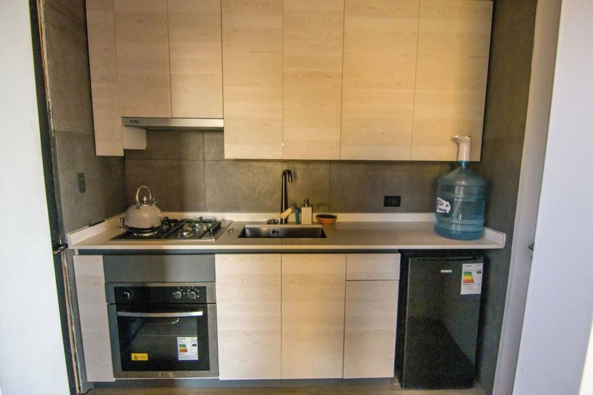 Basic Double Room | Private kitchen | Fridge, oven, dishwasher, cookware/dishes/utensils
