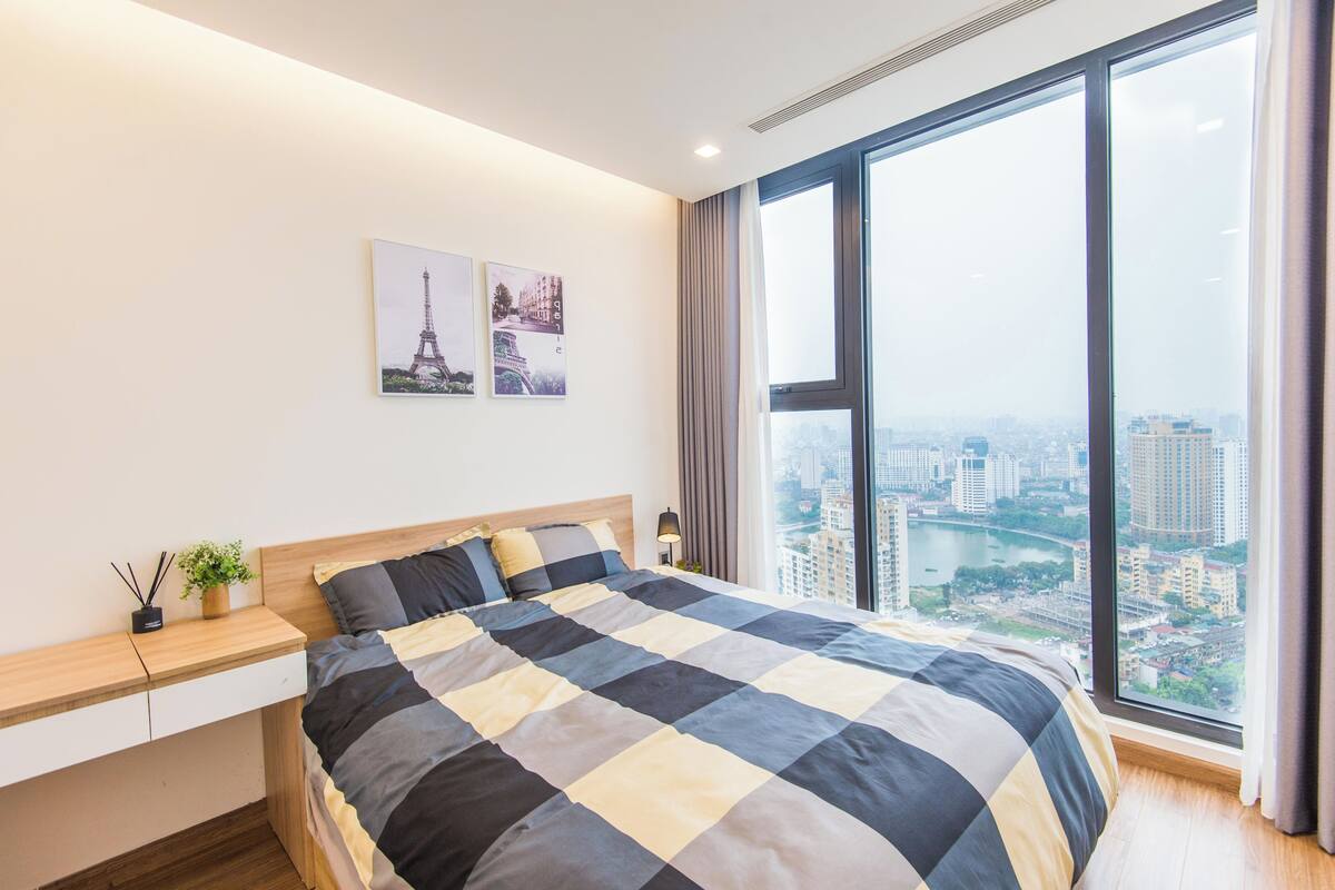 Executive-Apartment | Hochwertige Bettwaren, Pillowtop-Betten, individuell dekoriert