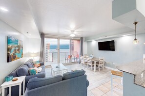 TV - Condo in Panama City Beach with sweeping Gulf views, pools, hot tub, & gym (Panama City Beach)