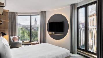 Panoramic Studio | 1 Schlafzimmer, schallisolierte Zimmer, kostenloses WLAN, Bettwäsche