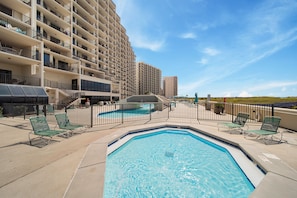 Indoor pool, a heated pool