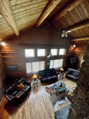 TV, fireplace, DVD player, offices - Timberline Cabin Near Bozeman! (Bozeman)
