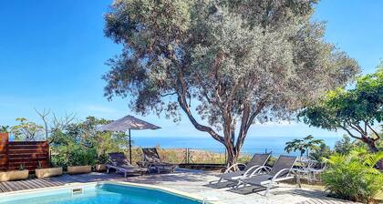 Villa Cadentia*** – 3 bedrooms with swimming pool and sea view – Saint-Gilles les Hauts