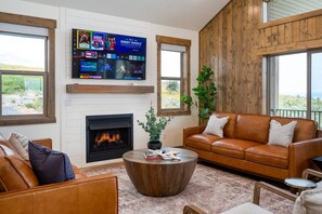 TV connectée, cheminée