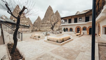 Outdoor banquet area