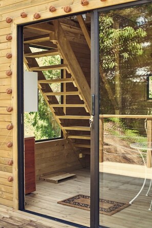 Terrace/patio - Modern Duplex Cabin With Kitchen, Jacuzzi and Lake (El Peñol)