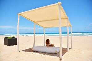 Aan het strand