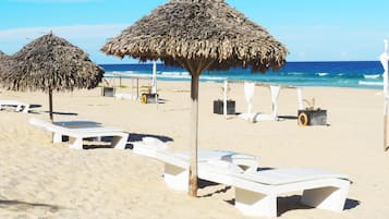 En la playa