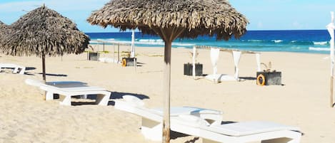En la playa