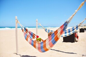 Aan het strand