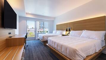 Room, 2 Queen Beds, Non Smoking, Balcony | 1 bedroom, hypo-allergenic bedding, memory foam beds, in-room safe
