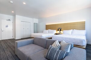 Deluxe Room, 2 Queen Beds, Non Smoking | Hypo-allergenic bedding, memory foam beds, in-room safe, desk