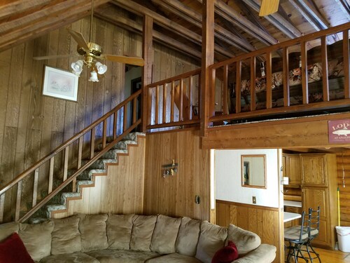 The Cove Ponderosa Cabin...30 seconds from Patoka Lake...Sleeps 15