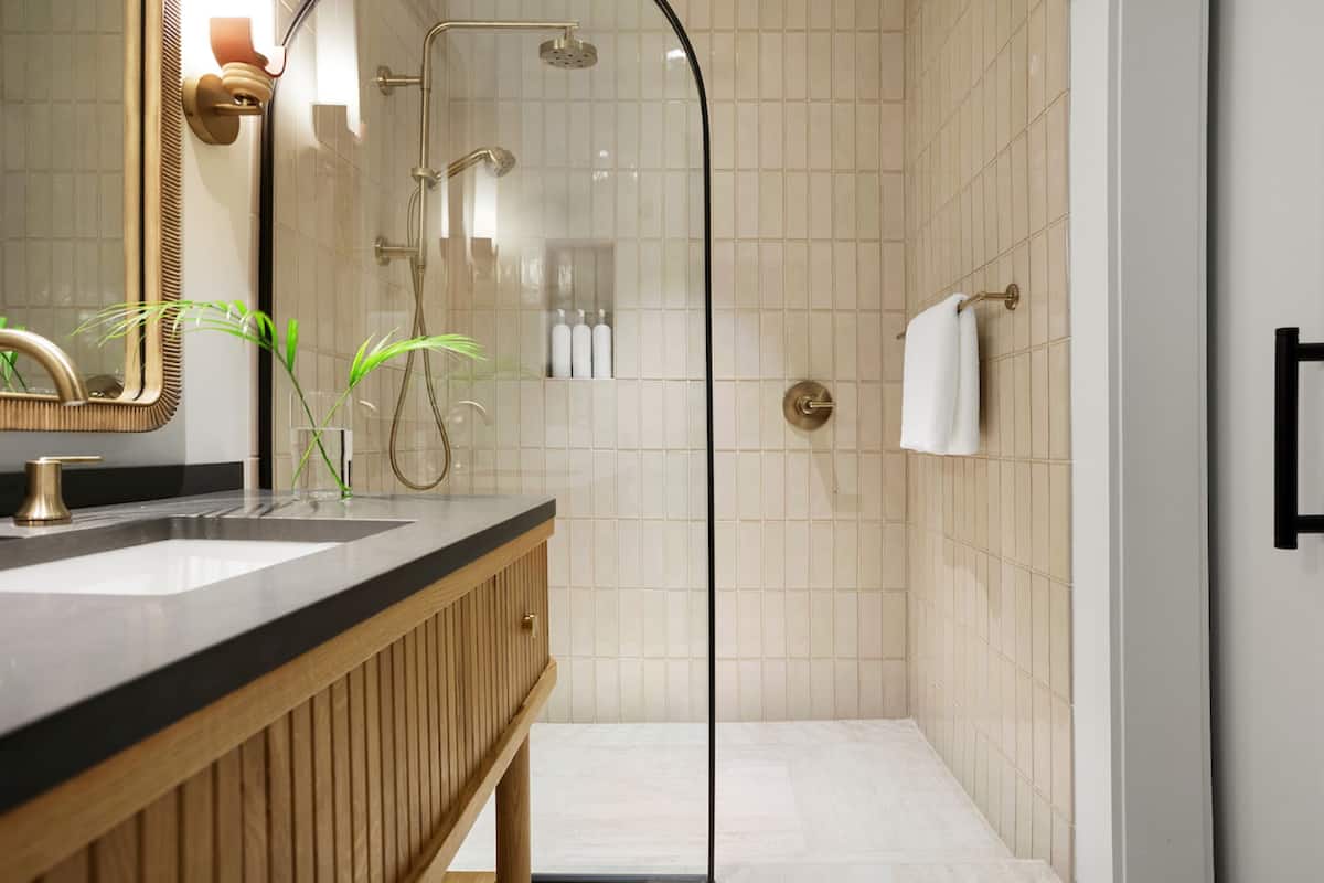 Free toiletries, hair dryer, towels, soap