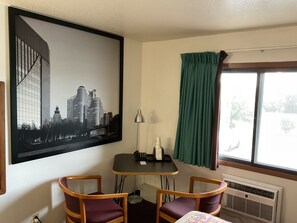 Blackout curtains, free WiFi, bed sheets