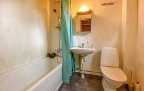Combined shower/bathtub