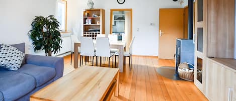 Télévision, cheminée, chaßne hi-fi