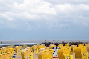 Vlak bij het strand