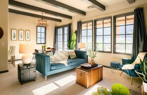 TV, fireplace, offices