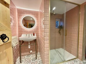 Shower, hair dryer