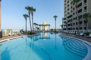 A heated pool