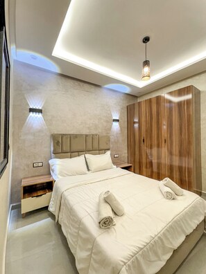 2 bedrooms, free WiFi, bed sheets, wheelchair access - El-wifaq - Appartement Standing (Agadir)