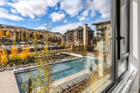 Blick von der Unterkunft