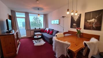 Televisión, reproductor de DVD, estéreo