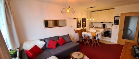 TV, DVD player, stereo