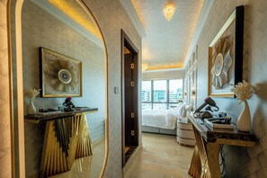 Habitació doble Deluxe | Llençols de cotó egipci, roba de llit d'alta qualitat i cobrellits 