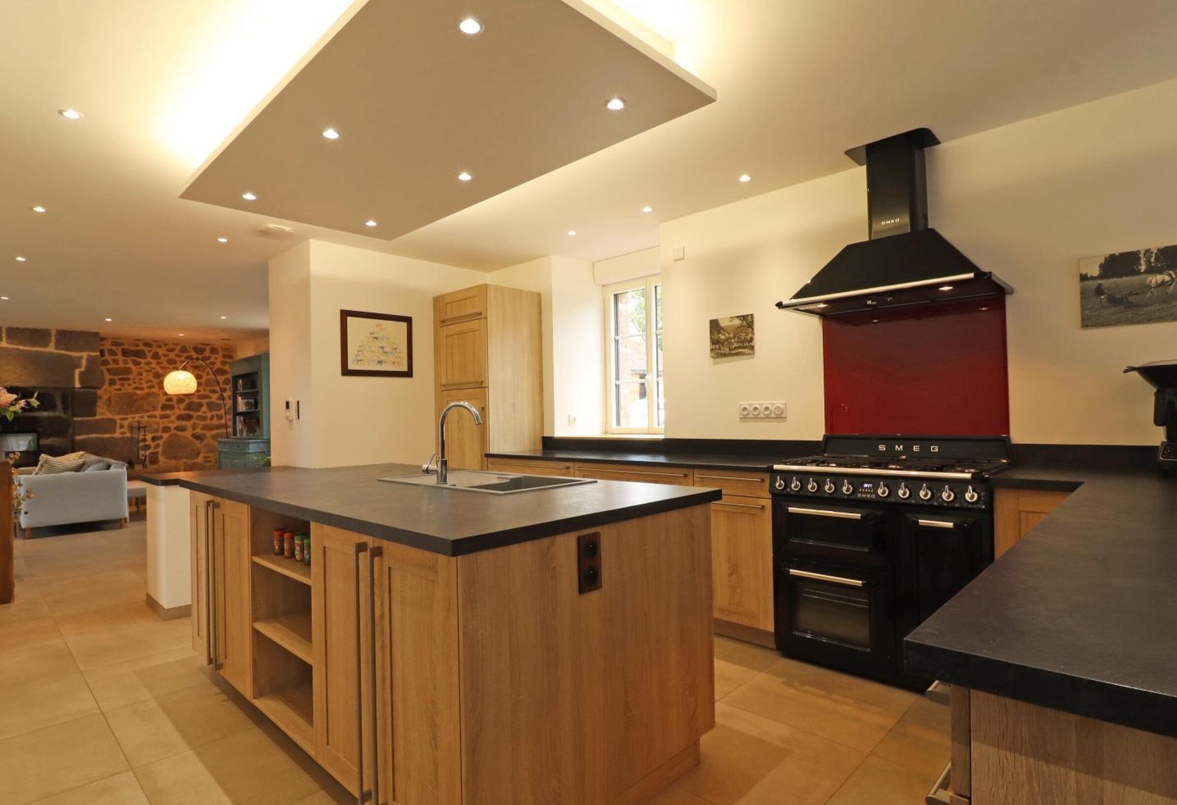 Fridge, microwave, dishwasher