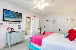 1 bedroom, iron/ironing board, travel crib, WiFi