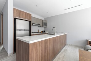 Fridge, microwave, oven, stovetop - 2BR Rooftop & Pool in Cardinal (Cabo San Lucas)