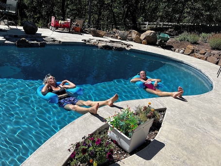 Outdoor pool. A beautiful Skyfall Landing
