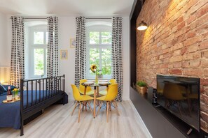 Design Studio | Individually decorated, individually furnished, blackout drapes