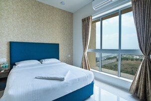 Premium Apartment, 3 Bedrooms | Desk, laptop workspace, soundproofing, iron/ironing board