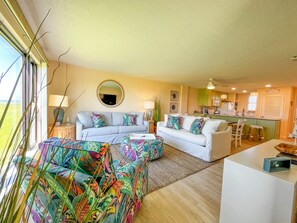 Smart TV, table football - Easy Breezy-Oceanfront 1st floor condo in Fun-Filled Summer Winds Resort! (Indian Beach)