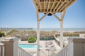 Pool - Lighthouse: Oceanfront with Pool and Elevator Near Fishing Pier (Oak Island)