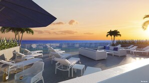 Terrace/patio - NEW Beachfront Condo Resort on The Beach (Treasure Island)