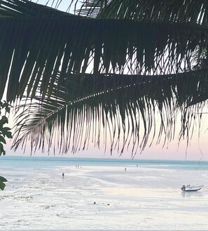 On the beach, white sand, sun-loungers, beach umbrellas - The Villa of Zanzibar (Kidoti)