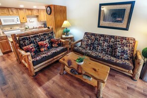Condo, 1 Bedroom | Living area - Fawn Valley Inn: 205 1 Bedroom Condo (Estes Park)