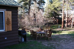 Cabin, 1 Bedroom | Outdoor dining