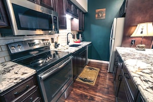 Appartamento, 1 camera da letto | Cucina privata | Macchina per tè/caffè, frigorifero, forno, tostapane