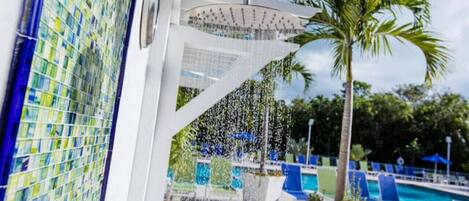 Una piscina climatizada