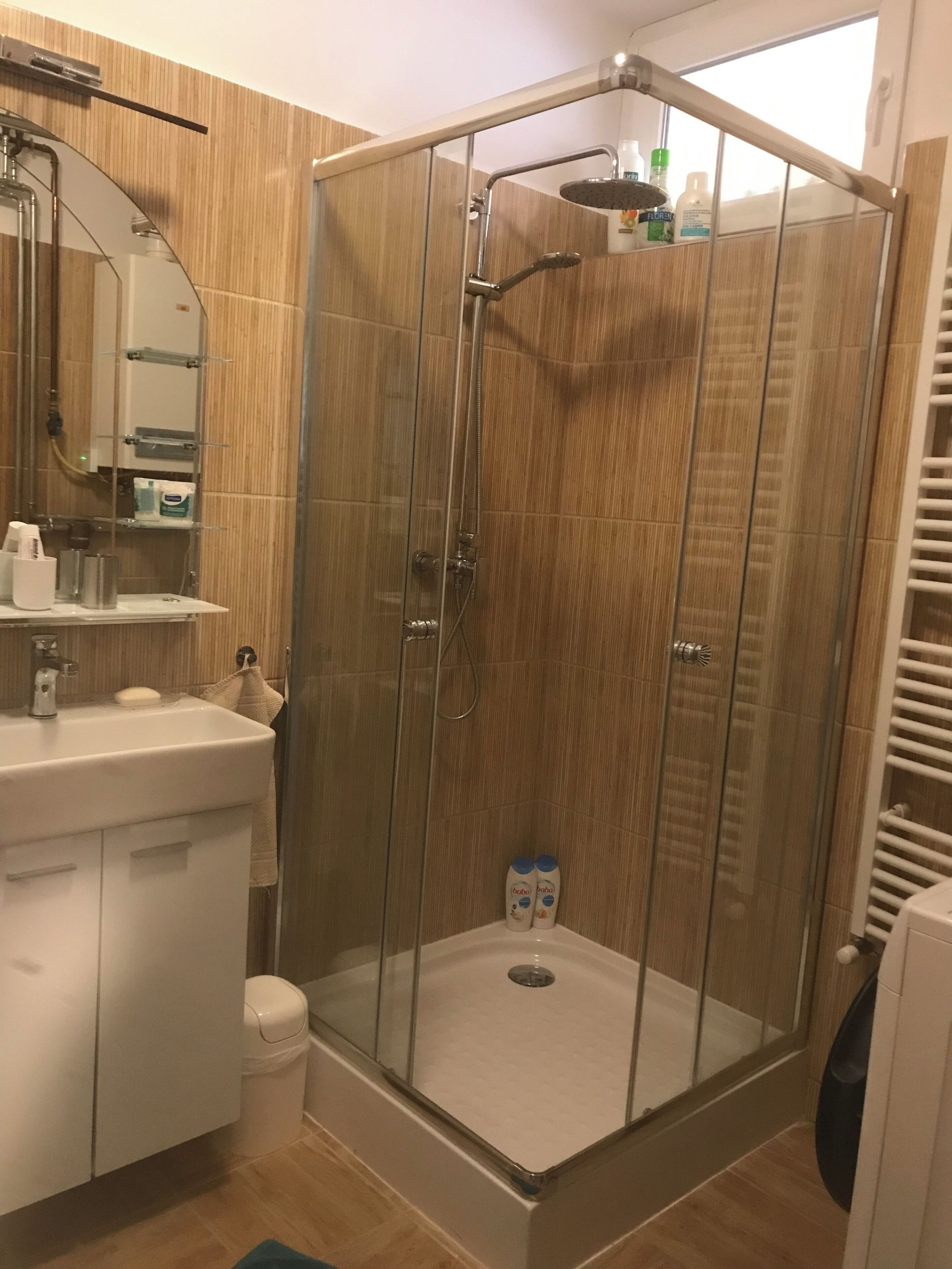 Dusche, Haartrockner, Bidet, Handtücher
