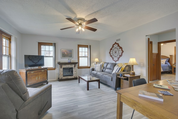 Glendive Vacation Rental | 2BR | 1BA | 952 Sq Ft | Stairs Required to Access