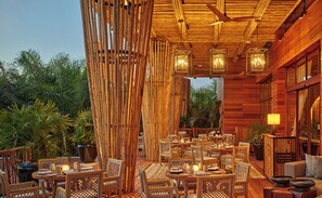 Outdoor dining - 2BD/3BA Vidanta Estates Condo - Highest Level at the Resort! PGA Mexico Open! (Nuevo Vallarta)